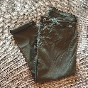 7 for All Mankind Josefina Jean in sage/olive green